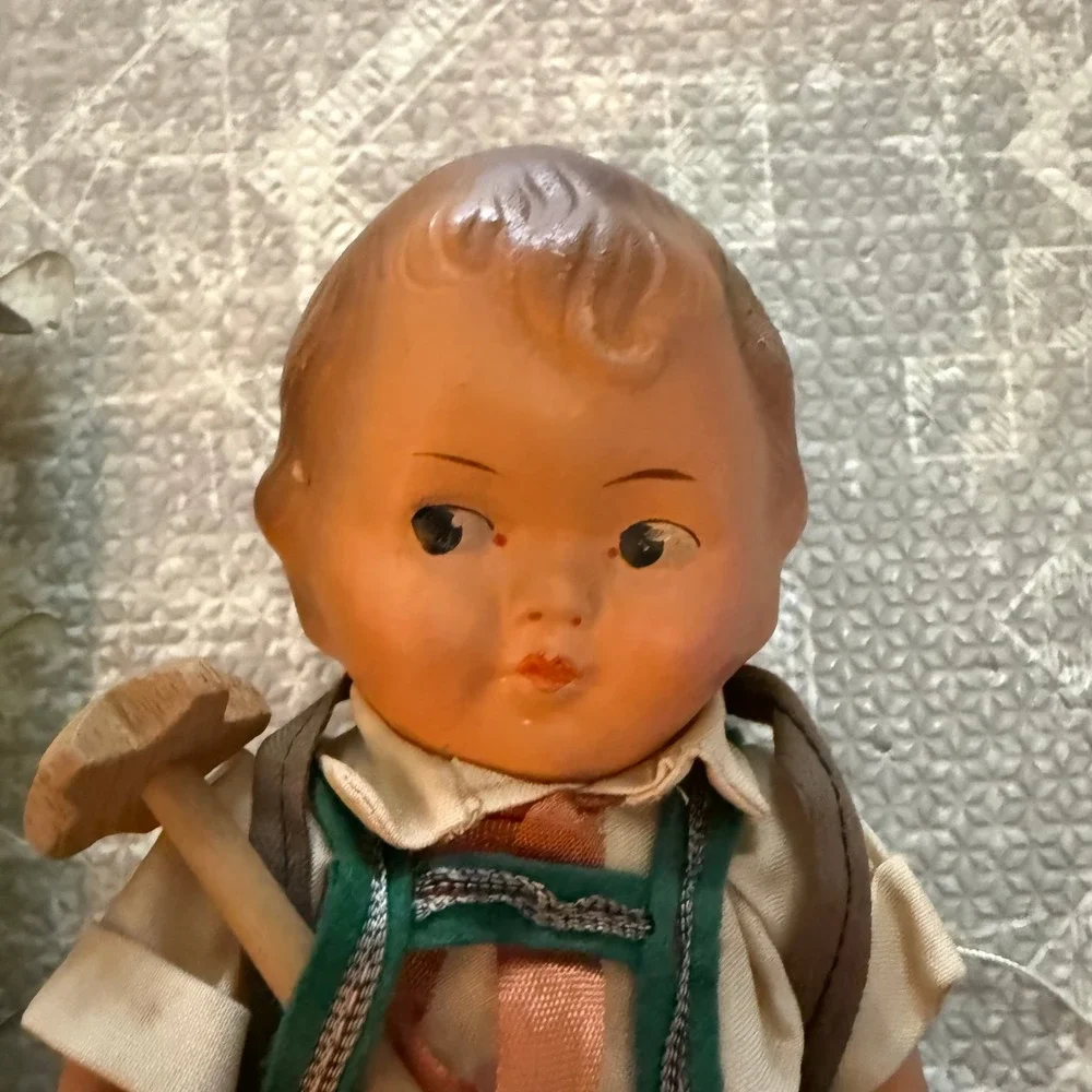 Antique Kewpie Composition Steha Steiner & Hauser‎ Doll German Costume Boy